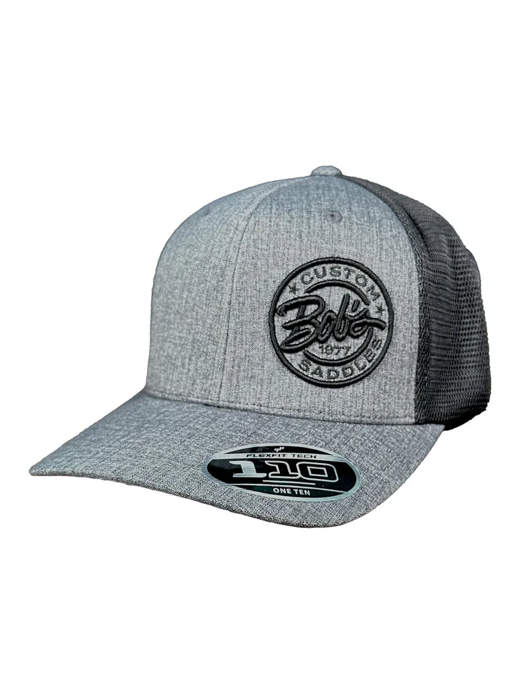 06 - Dark Grey Cap with Round Black Logo