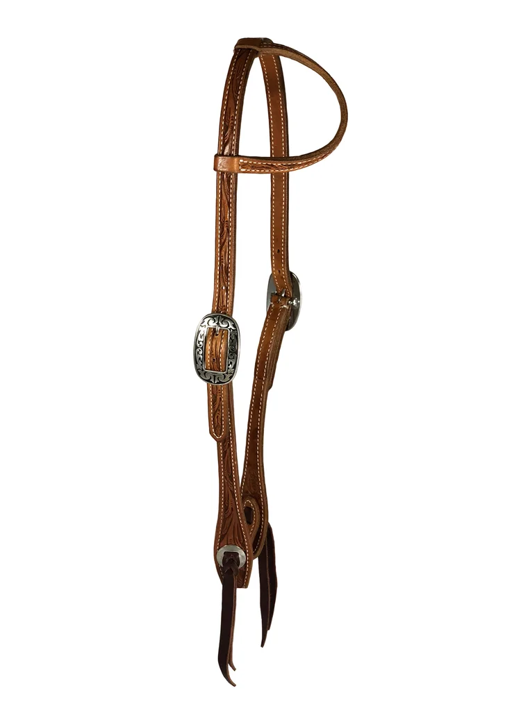 THE JW Floral One Ear Headstall