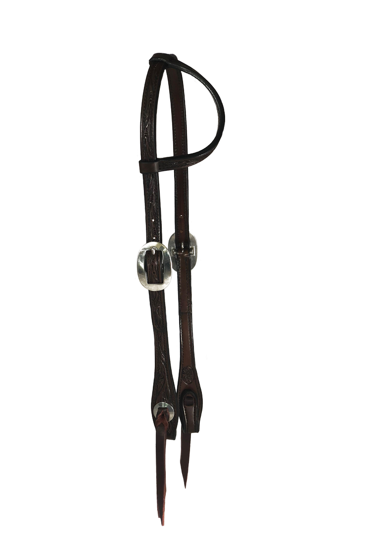 Antique Floral One Ear Headstall