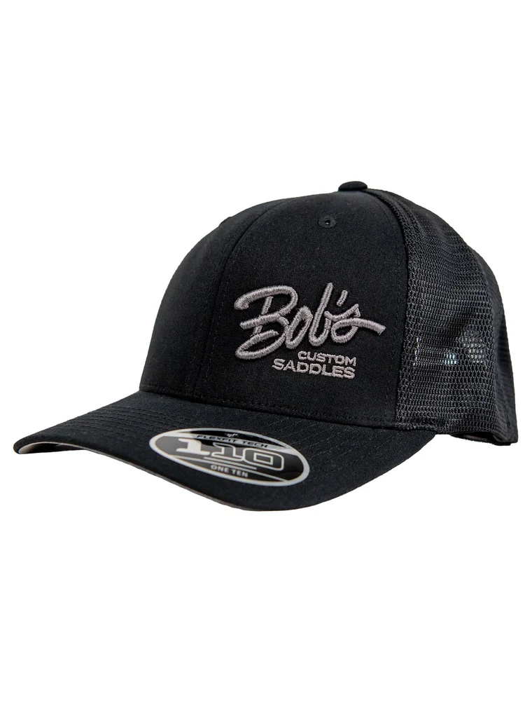 04 - Black Cap with Charcoal Logo