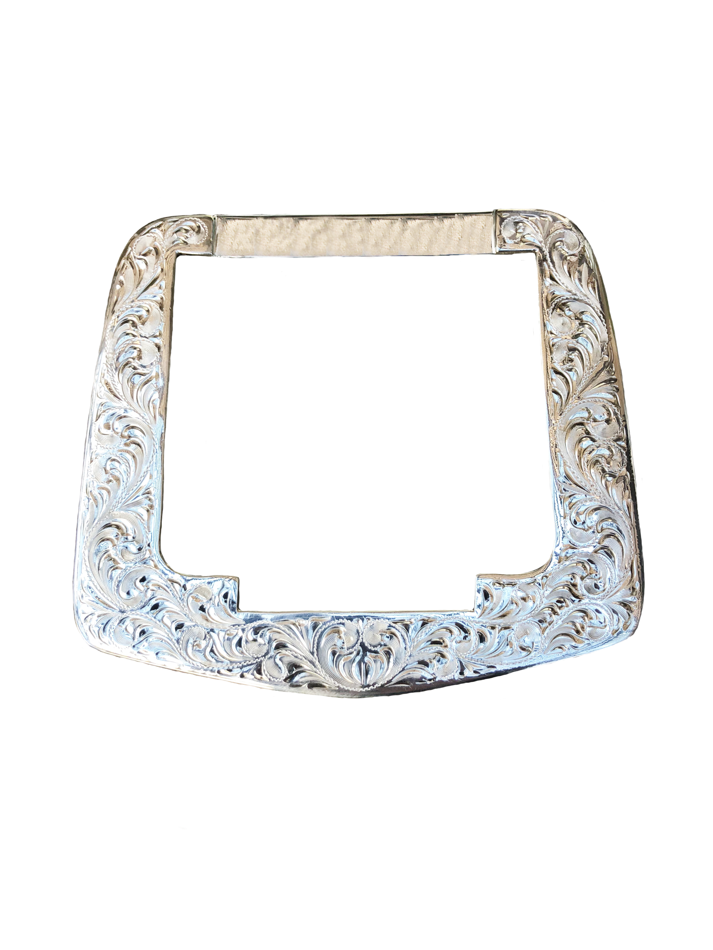 920SquareSilverDeewithBilletCutOut Square Silver Dee with Billet Cut Out